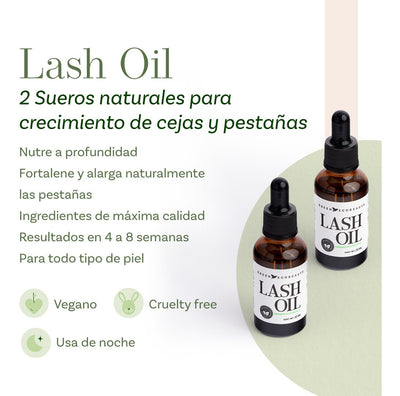 Suero para crecimiento de pestañas: Lash Oil (2 Pack)