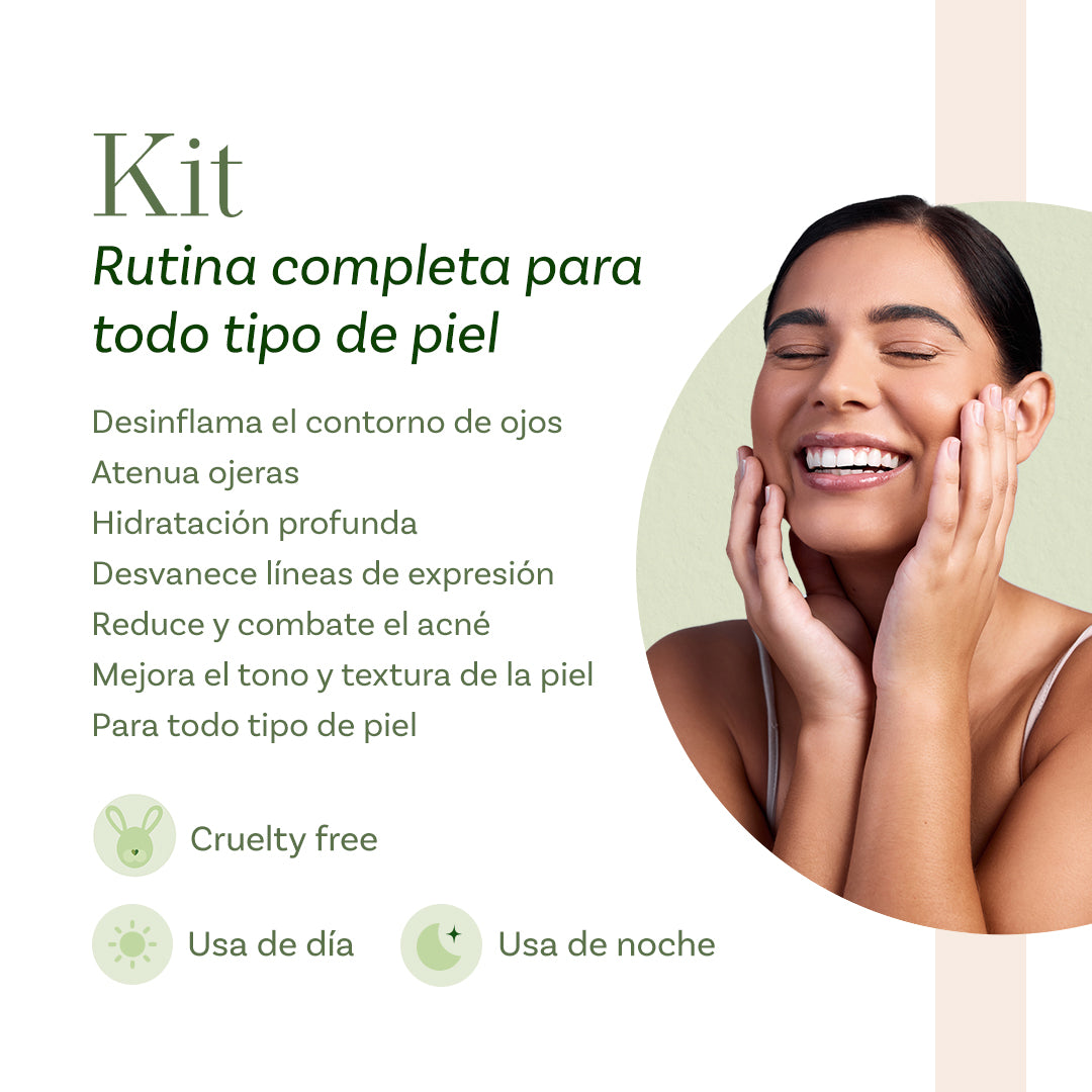 Kit Completo de Skincare para Todo Tipo de Piel (6 Piezas)